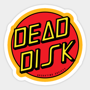 Dead Disk Operating Society Sticker